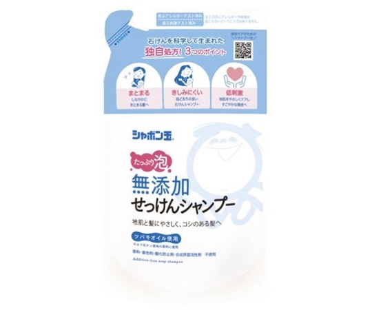 シャボン玉販売 無添加せっけんシャンプー 泡タイプ 詰替用 1個（420ml入）  1個（ご注文単位1個）【直送品】
