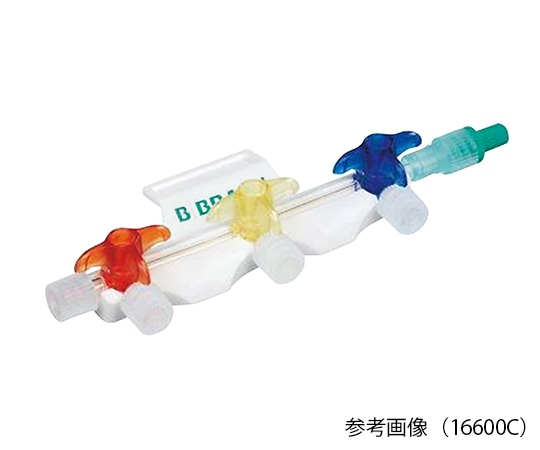 ニプロ ディスコフィックスCマニホールド 板付きタイプ 3連（青・黄・赤） 1箱（50個入） 17520 1箱（ご注文単位1箱）【直送品】