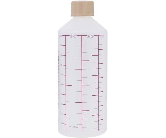 金鵄製作所 K投薬瓶 500mL セーフティキャップ 赤色目盛 50本入 24260-087 1箱(ご注文単位1箱)【直送品】