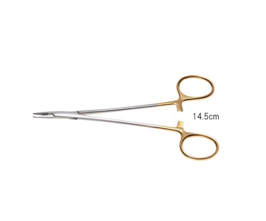 日本フリッツメディコ T/C形成特殊持針器 14.5cm 0.2mmチップ EF-2114 1個（ご注文単位1個）【直送品】