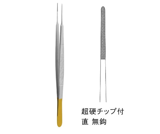ジェイ・シー・ティ TC付ジェラルド鑷子 JC03-1901 1個(ご注文単位1個)【直送品】