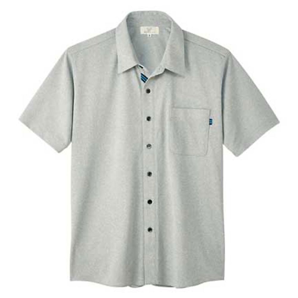 KIRAKU（トンボ） ニットシャツ グレーモク M（身丈68cm） CR159-03 M 1枚（ご注文単位1枚）【直送品】