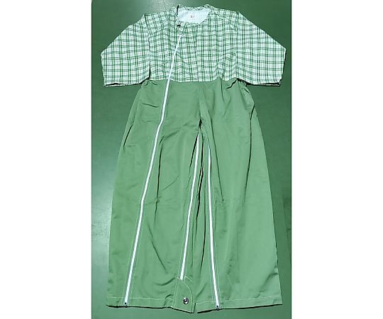 アズワン 介護つなぎ グリーン LLサイズ 10枚入 1箱(ご注文単位1箱)【直送品】