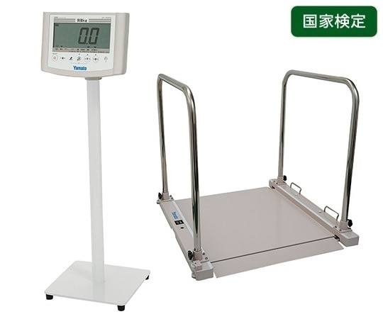 大和製衡 バリアフリー体重計(検定付) 手すり付 プリンタ付 DP-7500PW-T 1個(ご注文単位1個)【直送品】