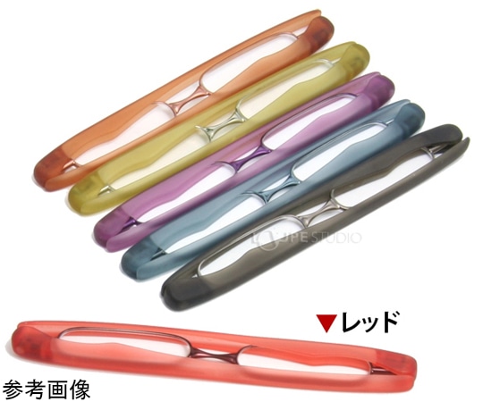 池田レンズ工業 老眼鏡 折りたたみ ポッドリーダー レッド +3.0 SG-01RD 1個(ご注文単位1個)【直送品】