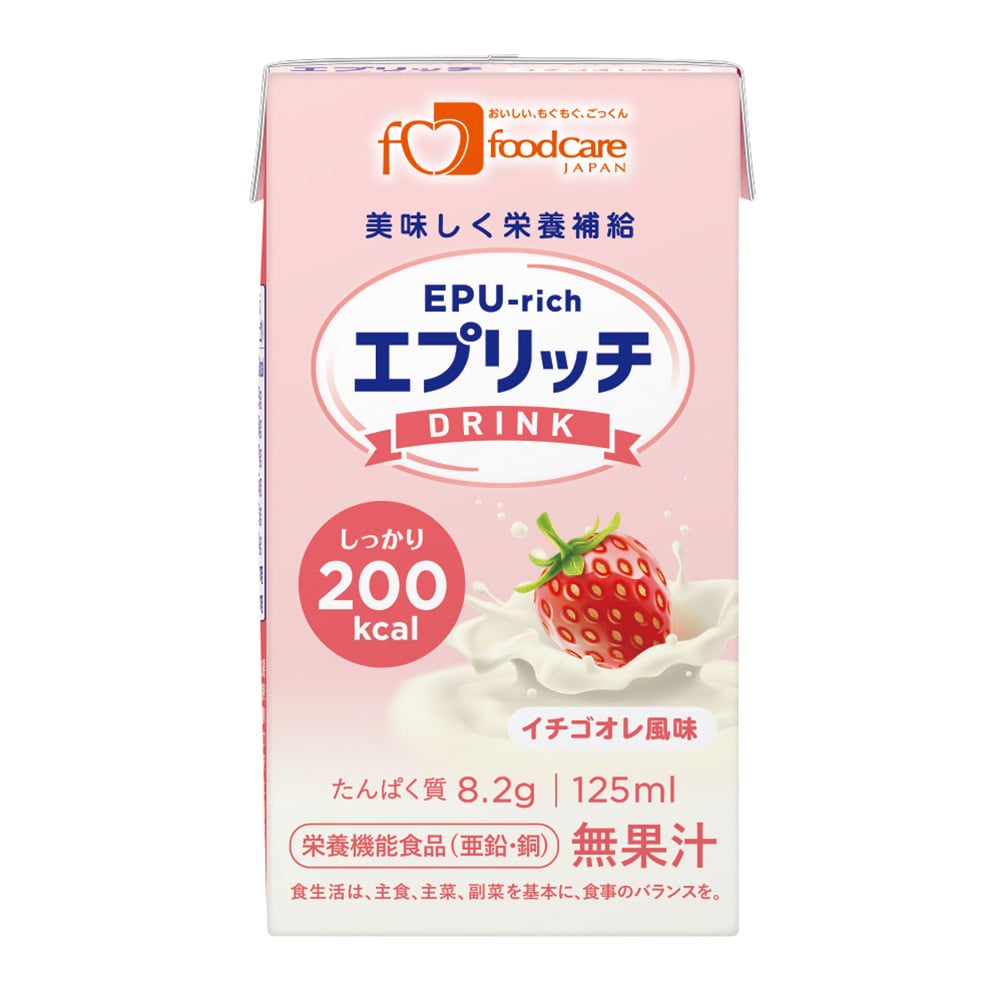 フードケア エプリッチドリンク イチゴオレ風味 1箱（24本入） 1箱※軽 (ご注文単位1箱）【直送品】