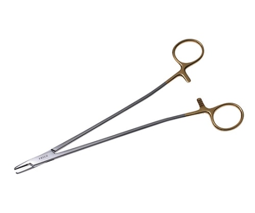 日本フリッツメディコ T/Cサロット持針器 18cm 0.4チップ付 C011-018X 1個（ご注文単位1個）【直送品】