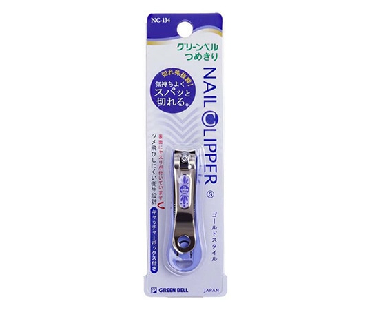 グリーンベル ゴールド爪切S(ブルー) NC-134 1個(ご注文単位1個)【直送品】