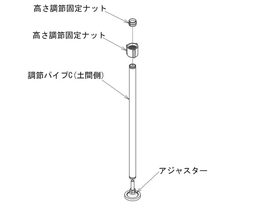 アロン化成 （AT-E-200用）アジャスター（200用） 591-926 1個（ご注文単位1個）【直送品】