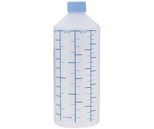 金鵄製作所 K投薬瓶 500mL ノーマルキャップ(スカイブルー:水) 青色目盛 50本入 20260-025 1箱(ご注文単位1箱)【直送品】