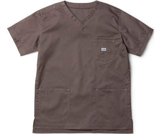 Lee ユニセックススクラブ ブラウン 4L  1枚（ご注文単位1枚）【直送品】