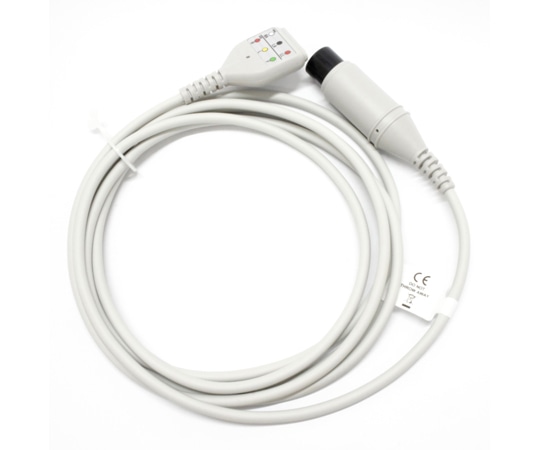 ビットストロング BS ECG中継ケーブル DIN 42802-AAMI 6ピン 3線 EC020-3AI 1個(ご注文単位1個)【直送品】
