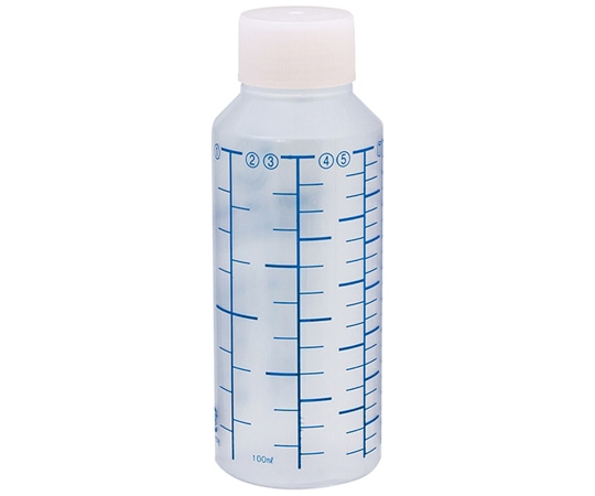 金鵄製作所 NK投薬瓶 100mL 青色目盛 ノーマルキャップ(ホワイト:白) 1箱(200本入) B01A0-000WH 1箱(ご注文単位1箱)【直送品】
