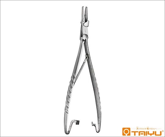 TAIYU（大祐医科工業） マッチウ持針器 仏式 チップ無 ハズシ 全長19cm TY-221M 1本（ご注文単位1本）【直送品】