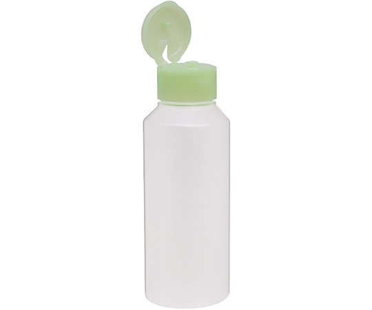 金鵄製作所 NK投薬瓶 100mL ワンタッチキャップ(ライトグリーン:竹) 目盛印刷なし 1箱(200本入) B31A0-900TK 1箱(ご注文単位1箱)【直送品】