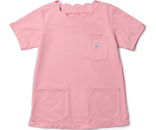 Lee レディススクラブ（スカラップ） ピンク XXL  1枚（ご注文単位1枚）【直送品】