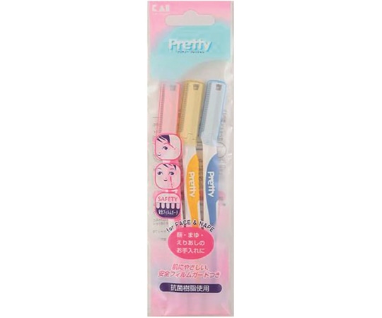 貝印 KAI プリティー フェイスL型 1袋（3本入）  1袋（ご注文単位1袋）【直送品】