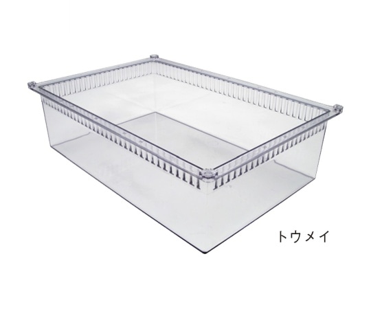 サカセ トレー 64-17タイプ（深さ17cm）帯電防止 透明 PT64-17 1個（ご注文単位1個）【直送品】