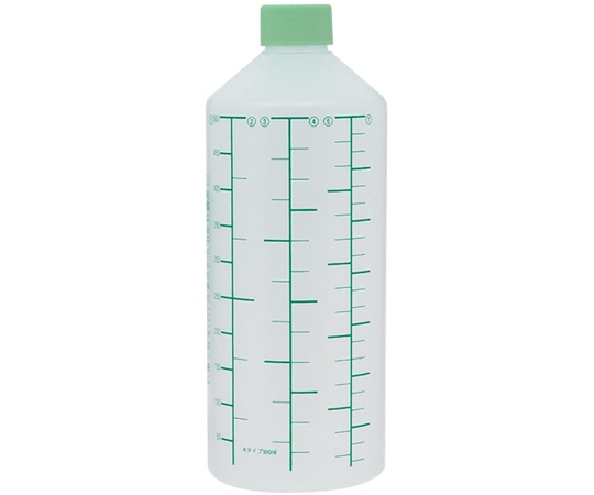 金鵄製作所 K投薬瓶 500mL ノーマルキャップ（ライトグリーン:竹） 緑色目盛 50本入 20260-030 1箱（ご注文単位1箱）【直送品】