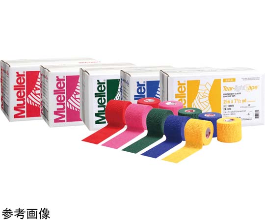MUELLER ティアライトテープ 50mm ブルー 1箱(24巻入) 130684 1箱(ご注文単位1箱)【直送品】