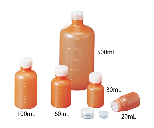 馬野化学容器 外用瓶 100茶NH 100本入  1箱（ご注文単位1箱）【直送品】