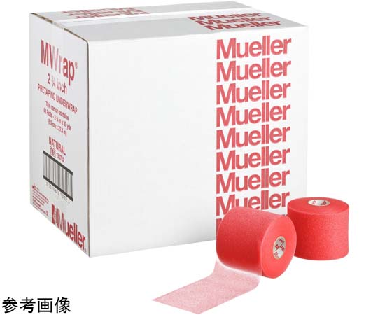 MUELLER Mラップカラー ビッグレッド 1箱(48巻入) 130704 1箱(ご注文単位1箱)【直送品】