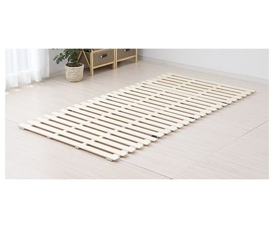 山善(YAMAZEN) 4つ折り すのこベッド KM4-PS(NA) 1個(ご注文単位1個)【直送品】