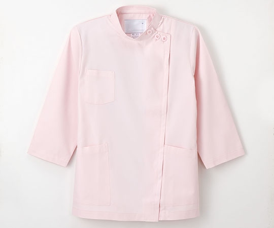 ナガイレーベン 女子横掛8分袖 ピンク L KES5171 1枚（ご注文単位1枚）【直送品】