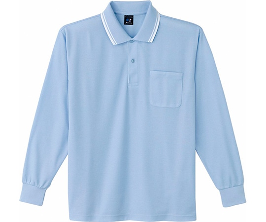 WHISEL(自重堂) 長袖ポロシャツ サックス EL 85264 1枚(ご注文単位1枚)【直送品】