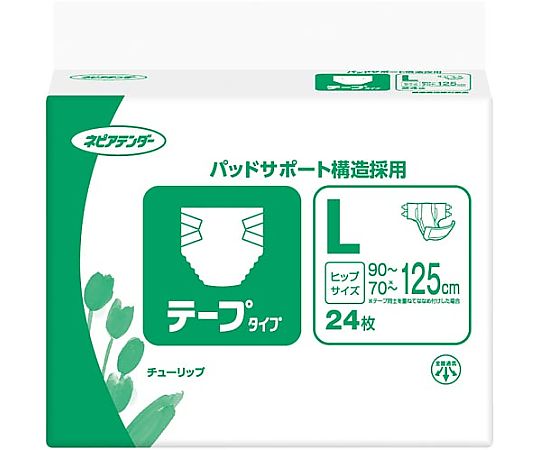 王子ネピア ネピアテンダー テープタイプ L 24枚入 44929 1パック(ご注文単位1パック)【直送品】