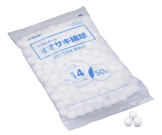 オオサキメディカル オオサキ綿球 No.30 直径30mm 50g入 31105 1袋（ご注文単位1袋）【直送品】