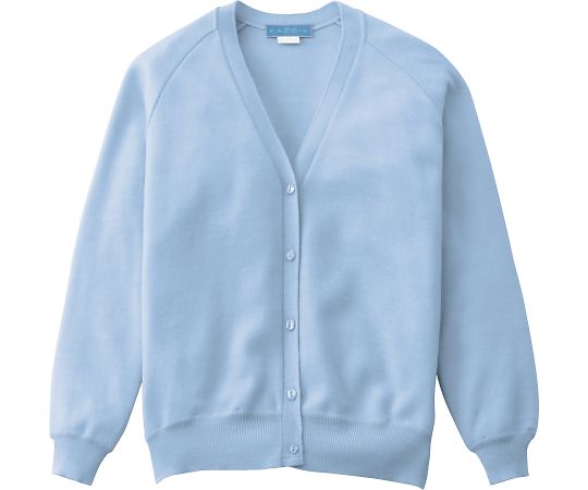 KAZEN レディスカーディガン サックス 4L 189-99 4L 1枚（ご注文単位1枚）【直送品】