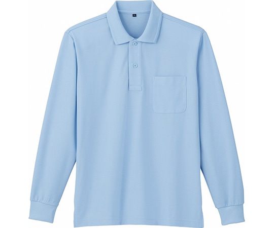 WHISEL(自重堂) 長袖ポロシャツ サックス SS 85864 1枚(ご注文単位1枚)【直送品】