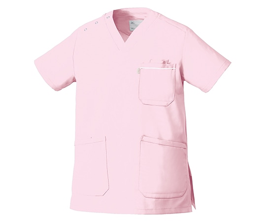 ミズノ（チトセ） 男女兼用スクラブ ピンク L MZ0018-C-2-L 1枚（ご注文単位1枚）【直送品】