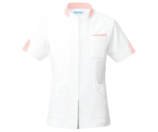 KAZEN ジャケット半袖(男女兼用) ピンク 4L 248-23 4L 1枚(ご注文単位1枚)【直送品】