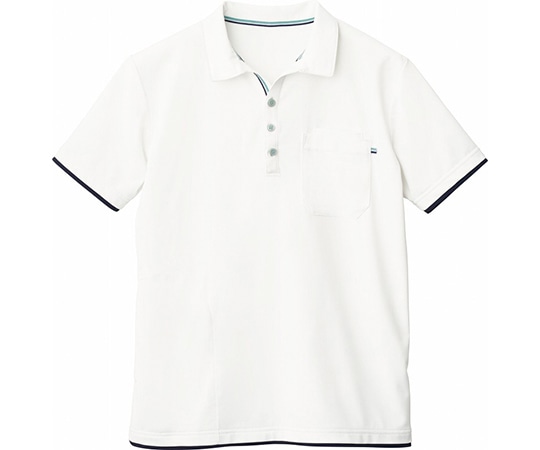 WHISEL(自重堂) 半袖ポロシャツ オフホワイト L WH90718 1枚(ご注文単位1枚)【直送品】