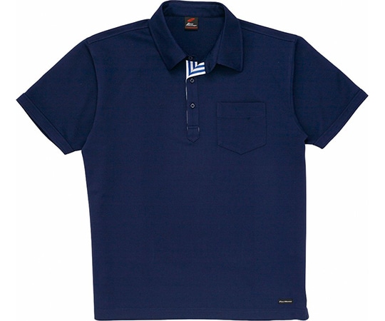 WHISEL(自重堂) 半袖ポロシャツ ネービー L 85214 1枚(ご注文単位1枚)【直送品】