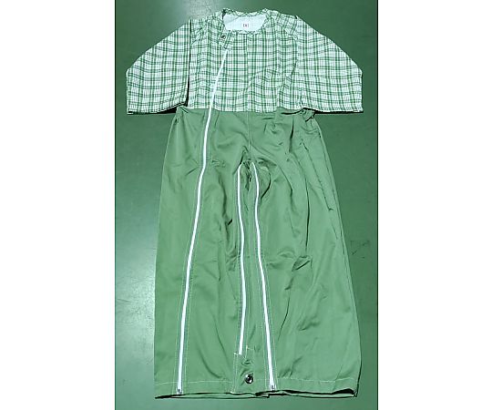 アズワン 介護つなぎ グリーン Mサイズ 10枚入 1箱(ご注文単位1箱)【直送品】