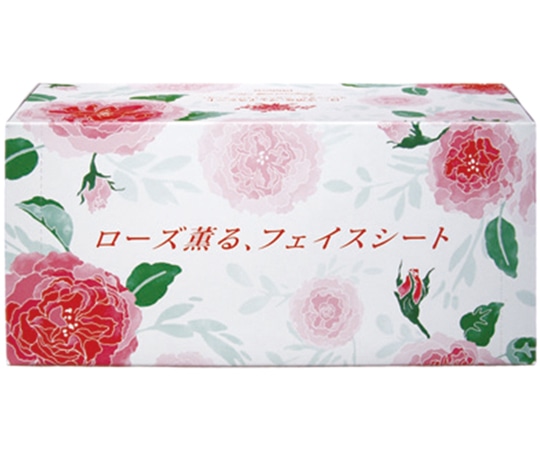 白鶴綿業 ローズ薫る フェイスシート 100枚入  1箱（ご注文単位1箱）【直送品】