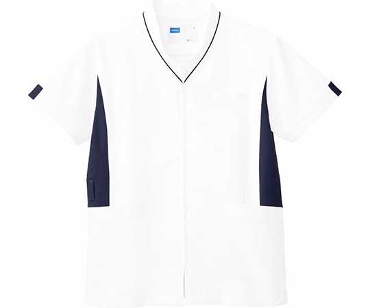 WHISEL（自重堂） 男女兼用スクラブ ホワイトネービー LL WH12085 1枚（ご注文単位1枚）【直送品】