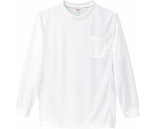 WHISEL（自重堂） 長袖Tシャツ ホワイト 4L 47674 1枚（ご注文単位1枚）【直送品】