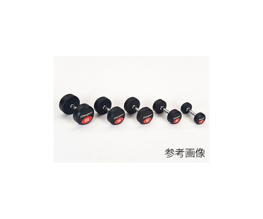 エバニュー ラバーダンベル 5kg ETB464 1組(ご注文単位1組)【直送品】