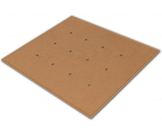 シンエイテクノ ダイヤミニマット 穴開きタイプ ブラウン 45cm SDMH 45 1枚（ご注文単位1枚）【直送品】