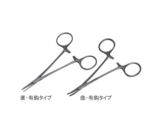 日本フリッツメディコ モスキート止血鉗子 12.5cm 曲有鈎 E520-789 1個（ご注文単位1個）【直送品】