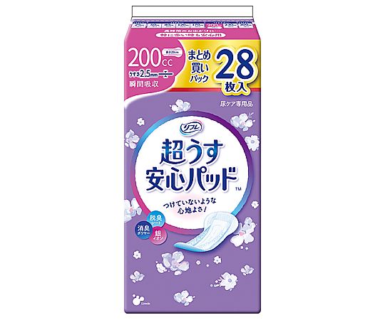リブドゥコーポレーション リフレ 超うす安心パッド まとめ買いパック 200cc 28枚×18袋 18419 1ケース(ご注文単位1ケース)【直送品】