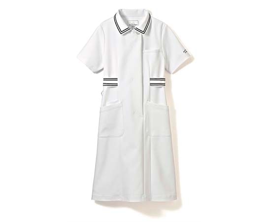 Classico(クラシコ) ラインカラーワンピース ホワイト×ネイビー LL 6031WNLL000000 1着(ご注文単位1着)【直送品】