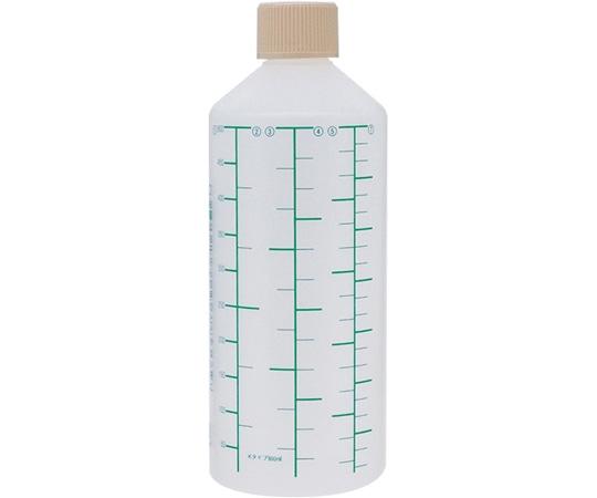 金鵄製作所 K投薬瓶 500mL セーフティキャップ 緑色目盛 50本入 24260-086 1箱(ご注文単位1箱)【直送品】