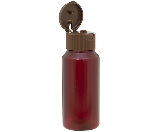金鵄製作所 NK茶投薬瓶 60mL ワンタッチキャップ(ブラウン:茶) 目盛印刷なし 1箱(200本入) B3370-900BR 1箱(ご注文単位1箱)【直送品】