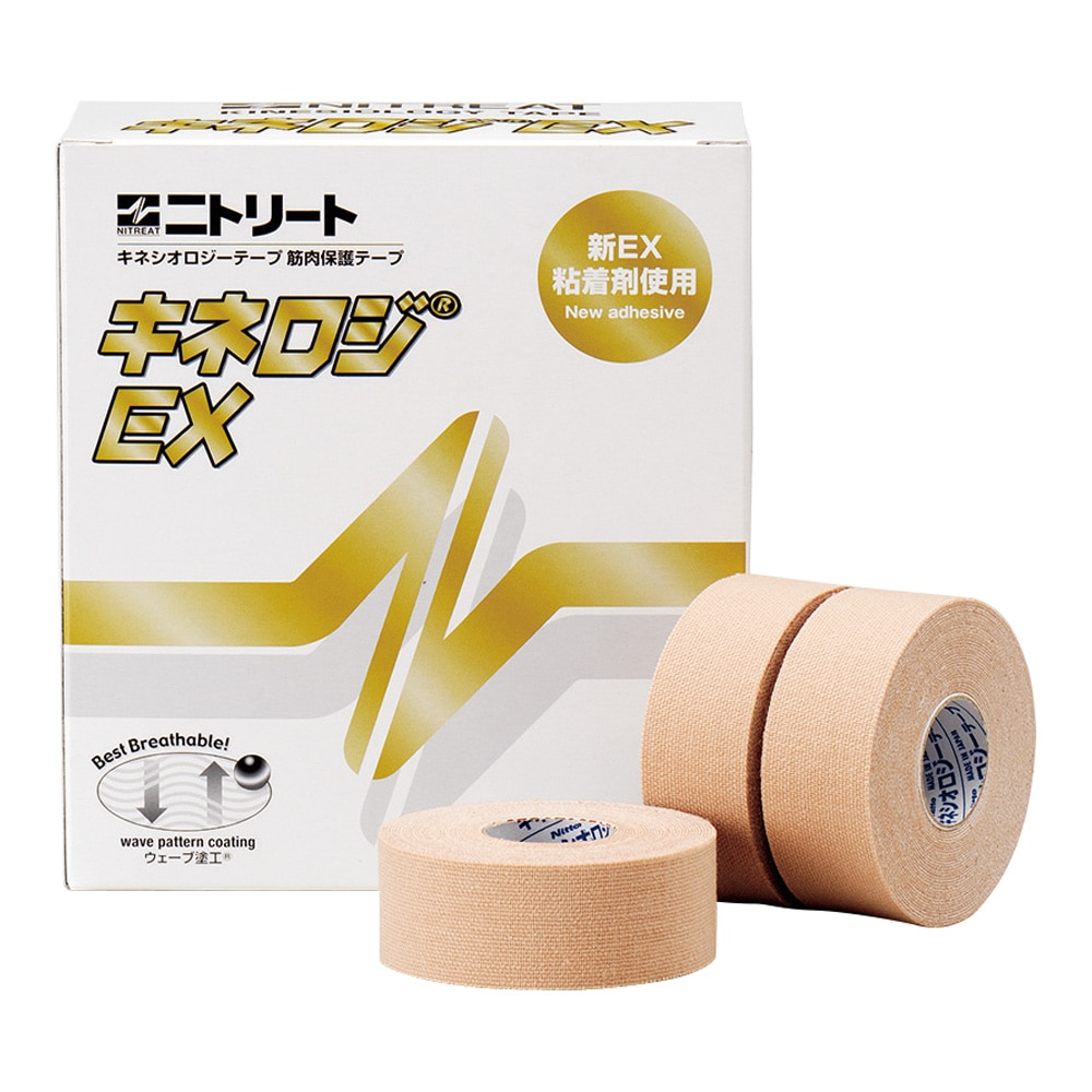 ニトムズ ニトリートR キネロジEX 25mm×5m 12巻入 NKEX25 1箱(ご注文単位1箱)【直送品】