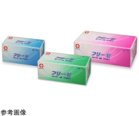 白十字 フリーゼ 25×25cm 4折 200枚×12箱入 17369 1ケース（ご注文単位1ケース）【直送品】